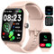 IFMDA Smartwatch Damen mit Telefonfunktion - 1,8'' Alexa Integriert Sports Watch, IP68 Fitnessuhr, Heart Rate Sleep Monitor, Schrittzähler für IOS Android