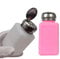 2 Pack 6oz 200ml ESD Solvent Bottle | Anti Static Square EPA Bottle | Anti-Static One Touch press Stainless Steel Liquid Dispenser Pump for Rubbing Alcohol Nail Polish Makeup Remover Dispenser