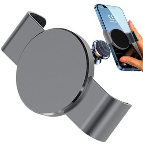 Phone Clamp Grip for Magnet Car Mount | Strong Magnetic Metal Phone Clamp for Magnetic Car Mount | Magnet Car Holder Cell Phone Magnetic Plate Compatible for, For