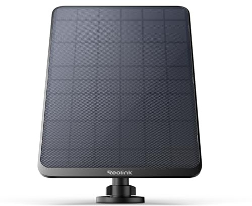 Reolink Panneau solaire 12 W noir, alimentation solaire non-stop | Compatible avec TrackMix/Argus PT Ultra/Duo 2/Eco Ultra/3 Ultra, étanche, REOLINK Solar Panel 3