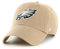 '47 NFL Philadelphia Eagles Clean Up Unisex-Baseballkappe, Verstellbarer Riemenverschluss, Einheitsgröße, Team Logo, Farbe Khaki