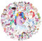 Ranlufly 50 Pcs Sticker Set, Einhorn Aufkleber Kinder, Wasserfest Stickers für Mädchen Jungen Koffer Skateboard Laptop Kühlschrank Fahrräder DIY Scrapbooking Spielzeug Deko Kindergeburtstag