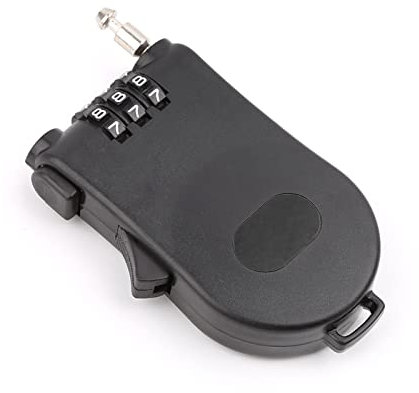 XFUYI Einziehbares Drahtseil-Passwortschloss Kombinationsschloss codierter Spind für den Außenbereich Schlüsselpadlo ABS-Kunststoff + Metall