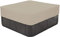Strapazierfähige 210D wasserdichte Oxford rechteckige Whirlpool-Abdeckung, UV-beständig, Outdoor-Spa-Ersatzabdeckung für Gartenmöbel, Beige, 239 x 239 x 50 cm