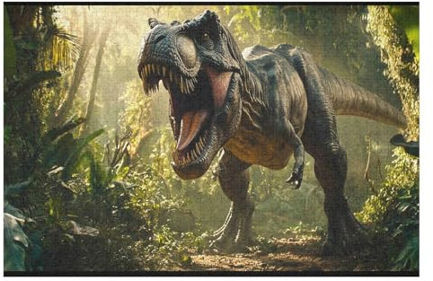 Jurassic World Kunststil Puzzle Umweltfreundlich 2000 Teile Satinierte Oberfläche Lustige Herausforderung Für Erwachsene Und Familien30 70x100cmMbT442