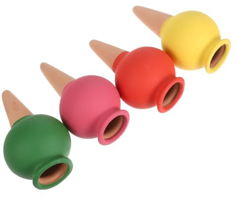 JOINPAYA 4Pièces Globes Arrosage Céramique pour Plantes Pot Arrosage à Dispositifs Irrigation pour Humidité