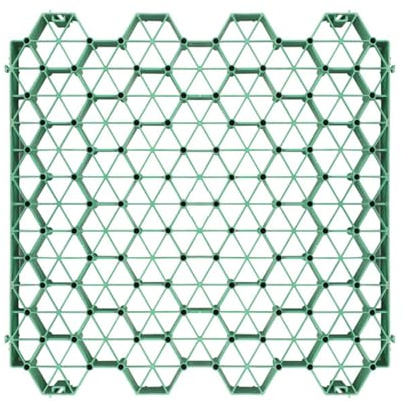 Caillebotis en Gravier for trottoirs, allées et Tapis de Gazon, pavés perméables, for renforcement des sols, 4 grilles = 1 m² (Vert)(7cm-20 Pieces)
