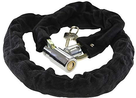 CMX Fahrradschloss E-Bike Schloss 120cm Kettenschloss Panzerschloss Motorradschloss schwarz NEU