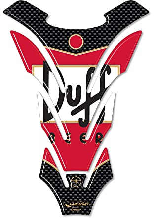labelbike - 3D Harz Aufkleber für Motorrad Tankpad Schutz ''DUFF Beer - The Simpsons''