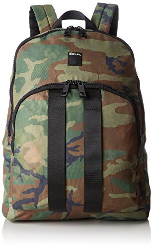 Replay Herren Fm3311.001.a0343b Schultertasche Mehrfarbig (BLACK-SAND)