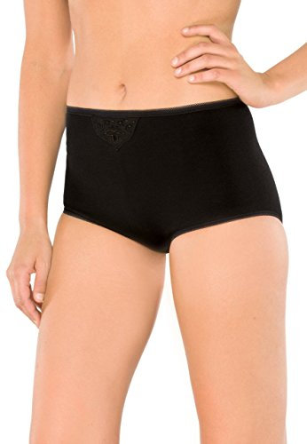 Schiesser Cotton Maxi Slip 4er Pack Black 40