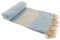 Stefano Ferrante ELMAS Hamamtuch Saunatuch Pestemal Fouta Strandtuch Badetuch Handtuch Baumwolle Backpacker 100x180 cm (Babyblau)