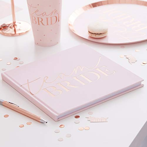 Ginger Ray Junggesellinnenabschied Blush Velvet Team Braut Gästebuch Hochzeitspapier