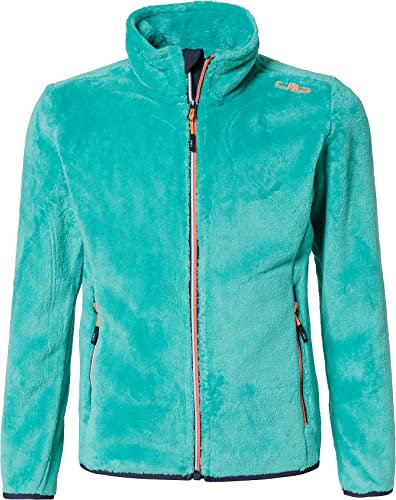CMP Giacca in Pile Highloft, Bambina, Emerald, 110, Emerald