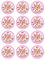 12 Muffinaufleger ca. 6 cm zum selbst ausschneiden, Cupcakes Muffinsbild Geburtstag Motiv: Winx Feen Elfen, Fondant 0531x