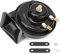 Hlyjoon Universal 12V Schneckenhorn 105dB 400Hz Lautes Motorrad Elektrischer dynamischer Lautsprecher Monophones Schneckenhorn Wasserdichtes Autohorn Lautes Lufthorn für PKW LKW-Motorrad