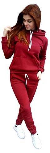 Higlles Damen Sportanzug Traingsanzug Jogginganzug Frauen 2 Teilig Freizeitanzug Kapuzenpullover Lange Ärmel Zipper Top + Lange Hose Sportswear 2 Stück Bekleidungsset Sport