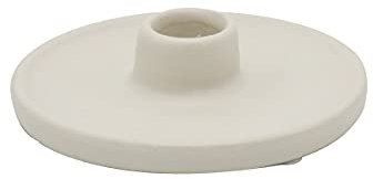 Scentchips Porta Candela Ceramica Bianco cm.Ø11,5x3