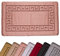 renoazul® Non Slip Indoor Door Mat, Heavy Duty 40 x 60 cm Waterproof Anti-Slip Welcome Front Door Mat, Floor Mats for Home, Kitchen and Bedroom Decor (Gel Back Rocco Rug - Pink)