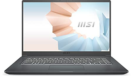MSI Modern 15 A11MU-1020IT Notebook in alluminio 15.6 FHD 60Hz, Intel i3-1115G4, Intel UHD, 8GB RAM DDR4 3200MHz, 512GB SSD M.2 PCIe 3.0, WiFi 6, Win 11 Home Layout e Garanzia ITA, Grigio