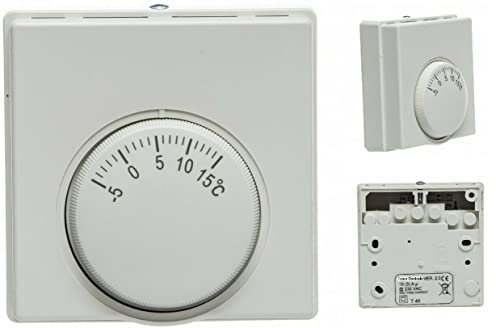Team Controls Termostato de protección contra heladas, esfera manual mecánica, TC-FROST 10 A, libre de voltios, reemplaza Honeywell, TCFROST
