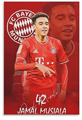 TSALF Poster und Drucke Kein Rahmen Jamal Musiala 60x90cm