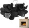 smashing Ventilatore a riscaldamento a 12 pale per forno a legna per riscaldamento, ventilatore da appendere con doppi motori, risparmio energetico per stufe a legna e pellet