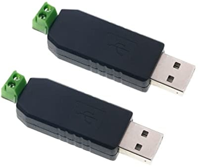 JZK Adaptador USB a RS485 2X Convertidor USB a 485 Módulo USB RS 485 para Windows 7/8/XP/Linux/Vista