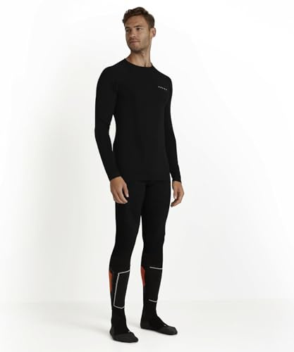 FALKE Herren Wool-Tech Round Neck Funktionsshirt Langarm atmungsaktiv klimaregulierend geruchshemmend nachhaltige Wolle Funktionsmaterial kalte bis sehr kalte Temperatur Funktionsunterwäsche 1 Stück