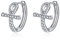 YFN Ankh Ohrringe Sterling Silber Kreuz Reif Ohrringe Religiöser Schmuck Christen Geschenke für Damen Herren