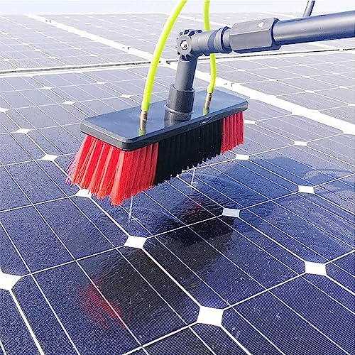 10 m lange Fensterreinigungs-Teleskopstange, wassergespeiste ausziehbare Bürste, geeignet für die Reinigung von Wintergarten-Dächern, Photovoltaik-Modulen, Reinigung von Photovoltaik- und Solarmodul