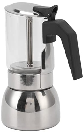 Caffettiera Portatile, Moka in Acciaio Inossidabile, Caffettiera Resistente al Calore Per La Cucina di Casa, Regalo Per Gli Amanti del Caffè(200ml)