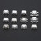 60 PCS SMD Connector,Mini USB Stainless Steel Port,12 Kinds Micro USB Sockets Kit Jack Plug Connector Industrial Control Component Repair Replacement Adapter for Phone,Toy,Circuit Board Solder SMD SMT