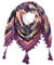 Nuofengkudu Schals Damen Umschlagtuch Retro Floral Ethno Drucken Große Platz Nacken Wärmer Schal mit Quaste Schalcape Wraps 110 * 110CM X-Farbe 41