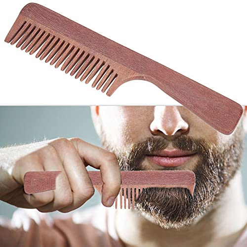 Sandelholz-Haarkamm mit Breiten Zähnen, Bartkamm, Haarstyling-Pflegekamm für den Heimgebrauch (breiter Zahnkamm)