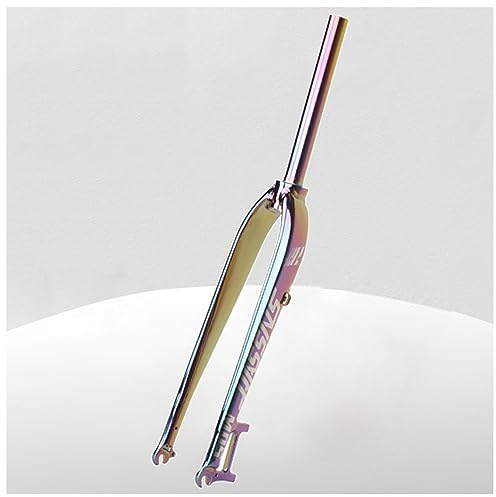 ITETONE Forcella rigida MTB 26/27,5/29 1-1/8 senza filettatura diritta forcella per mountain bike freno a disco a sgancio rapido forcella anteriore in lega di alluminio forchette rigide QR 100 mm