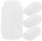 SEWOART 4 Rollen Wollknäuel Wolldecken Decke weben Seil Handstrickgarn Decke Jersey-Decke Wollgarn Knitting Wool Häkelnadel DIY garn Stricken Garn zum Häkeln Abstand Polyester Weiß
