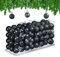Relaxdays Weihnachtskugeln 96er Set, glitzernde, matte & glänzende Baumkugeln, Weihnachtsbaumdeko, Kunststoff, schwarz