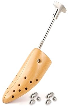 esvioniq Écarteur de chaussures professionnel en bois pour hommes et femmes, pieds réglables de largeur Shoe Stretcher Width