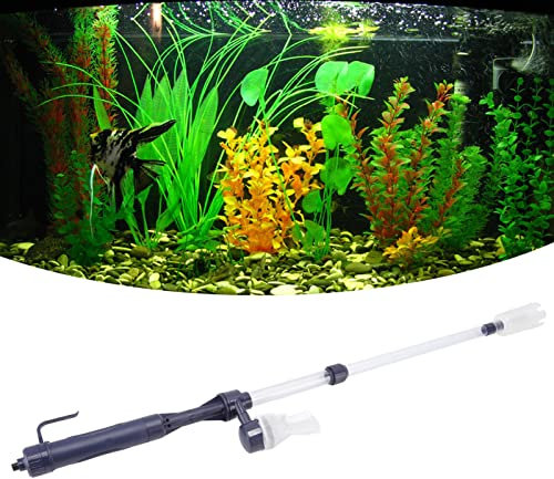 lvifloae Aspirapolvere per acquariopulitore Elettrico per Ghiaia pulitore per Nano Acquario Automatico per la Pulizia dellacquario per Il Cambio dellAcqua e la levigatura dei filtri