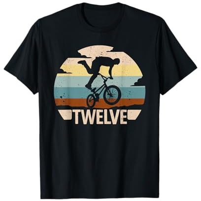 Geburtstagsshirt 12th Birthday BMX Fahrer 12 Jahre Jungs BMX T-Shirt