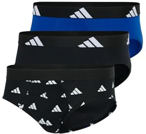 adidas Herren Brief (3 Pack) - Active Flex Cotton - Slip - Bequeme Unterwäsche