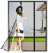 Zanzariera Magnetiche, 260x270cm Nero Tenda Calamita Zanzariera, Adsorbimento Magnetico Pieghevole Rete, Porte per Balconi Portefinestre
