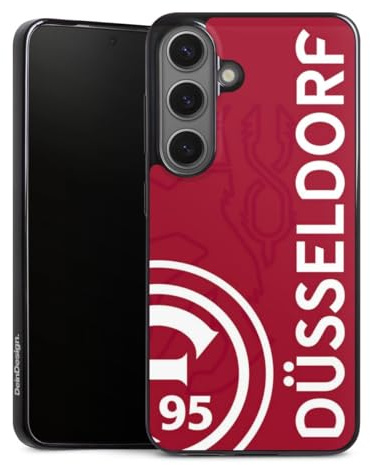 Slim Case extra dünn kompatibel mit Samsung Galaxy S25 Silikon Handyhülle schwarz Hülle Fortuna Düsseldorf F95 Schriftzug