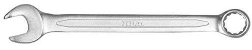 TOTAL - Chiave Combinata Professionale In Cr-v, Placcata Al Cromo, Finitura Opaca, Chiavi Officina Robuste Per Meccanica E Fai Da Te, Chiavi Inglesi Di Alta Qualità, Disponibili Varie Misure (50 mm)