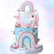 Rainbow Pony Unicorn Cake Decoration Pony Birthday Decoration Rainbow Cake Topper Unicorn Party Favors Birthday Cake Decoration for Girl