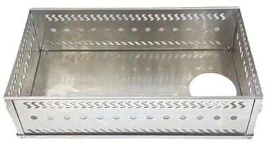 GOXQIT Kohlekörbe Holzkohle-Feuerbox, Faltbarer Sauna-Steinhalter, hitzebeständiges Holzofen-Zubehör, Edelstahl-Holzofen-Sauna-Steinkorb FüR Hitze(S)