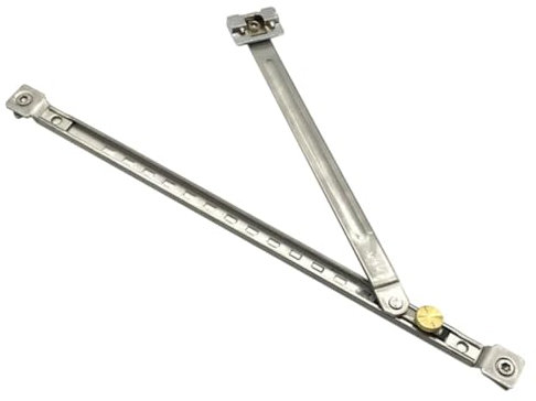 DIYEAH Barre de Fenêtre Réglable sans Perçage Limiteur de Sécurité en Acier Inoxydable Support pour Fenêtres Coulissantes 1 Pièce Installation Facile
