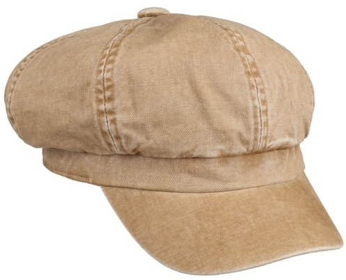 Lipodo Uni Washed Cotton Ballonmütze Schirmmütze einfarbig Damen Frühling Sommer