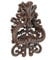 Homescapes antico stile decorativo porta o porta battente marrone in ghisa con ornato Swirl design